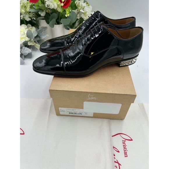Men\'s Christian Louboutin GREGGYROCKS patent leather spiked Oxford\'s size 45 main image 13